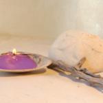 Candles Tealight Seashells Ocean Lavender Clam..